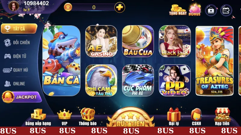 Kho game đỉnh của chóp tại cổng game khi tải app