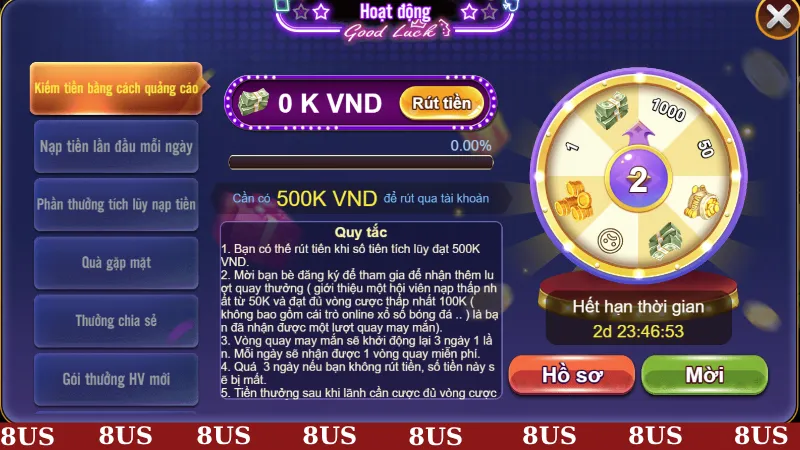 Code 8US 1 Kiếm mã code 8US từ việc quảng cáo trang web